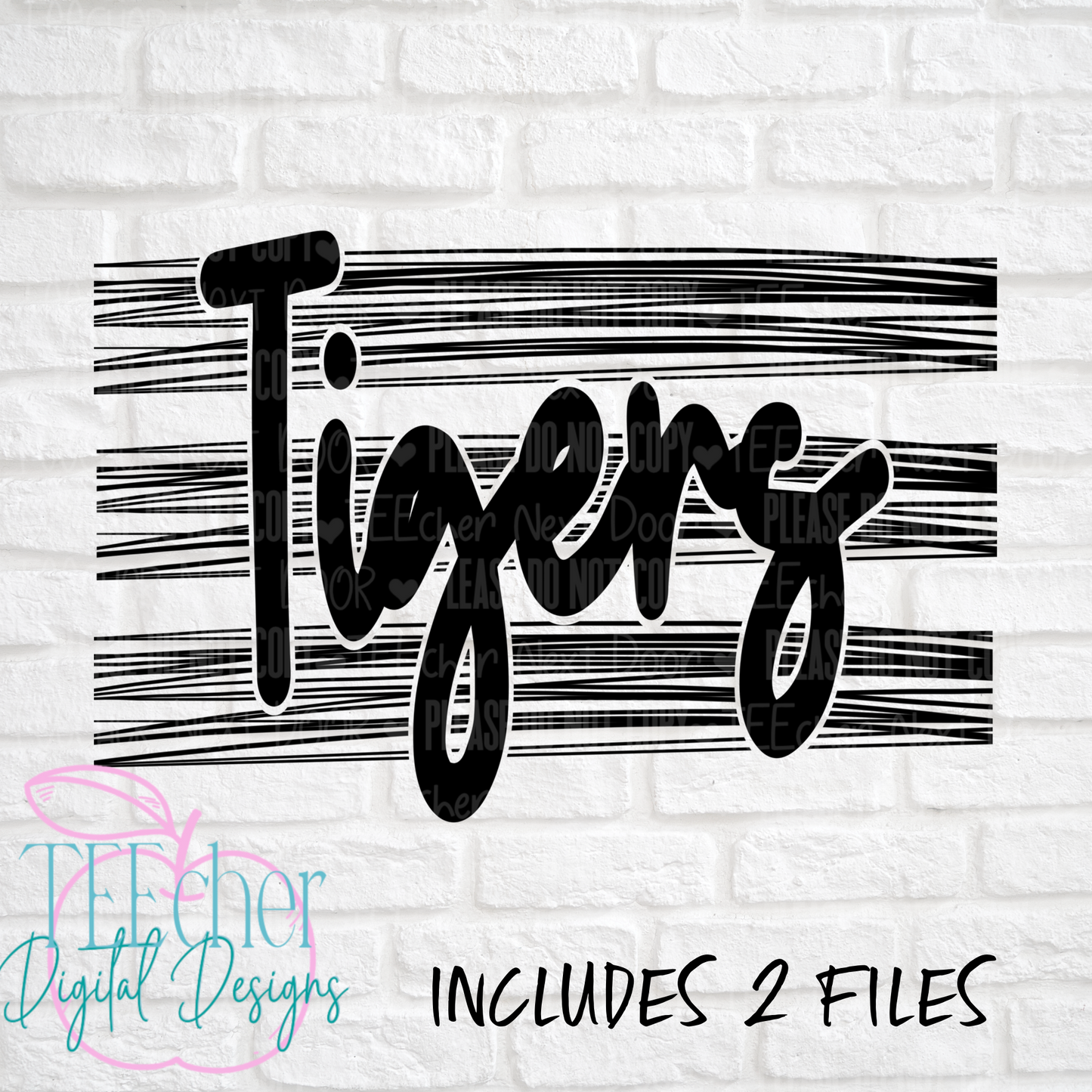 Tigers Scribbles PNG