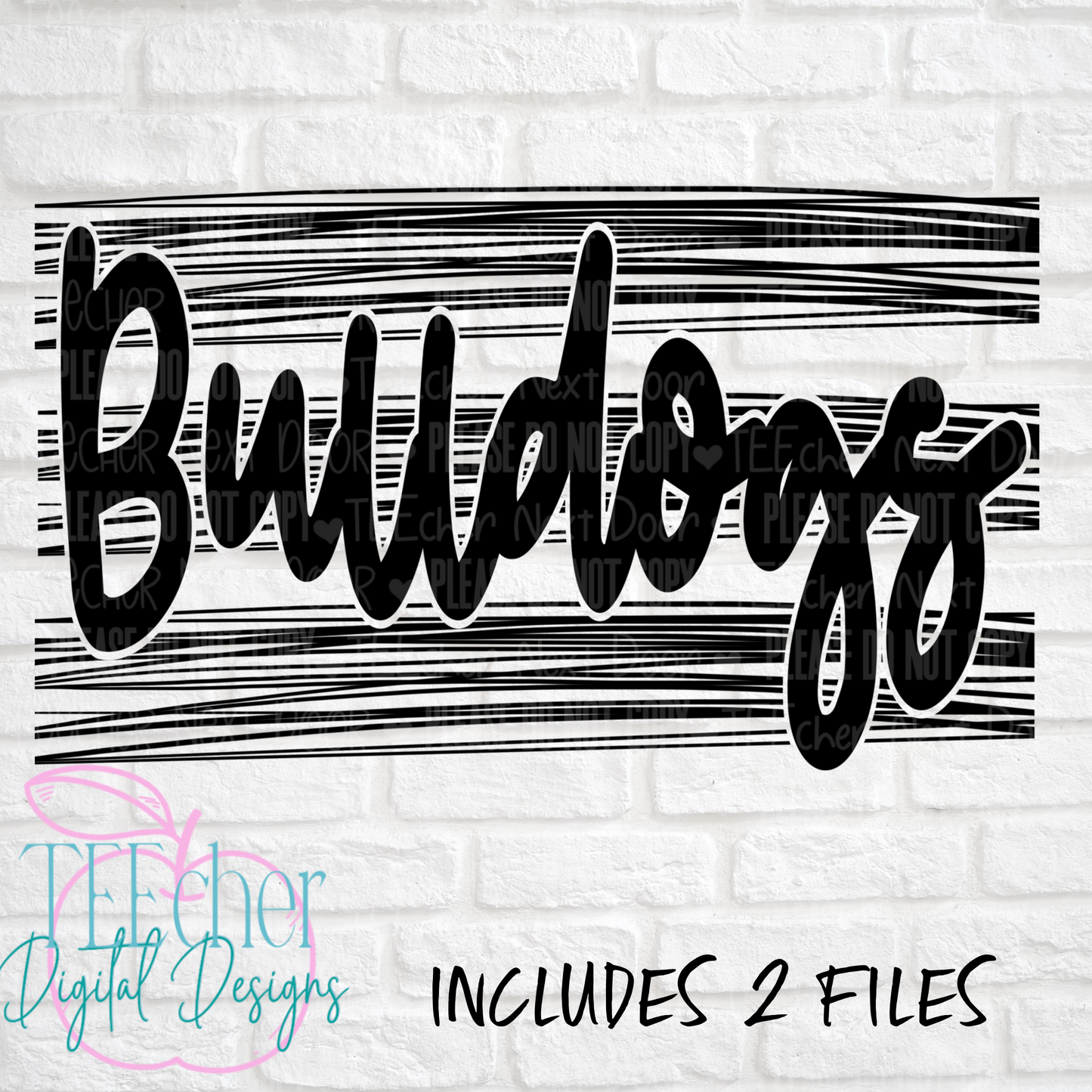 Bulldogs Scribbles PNG