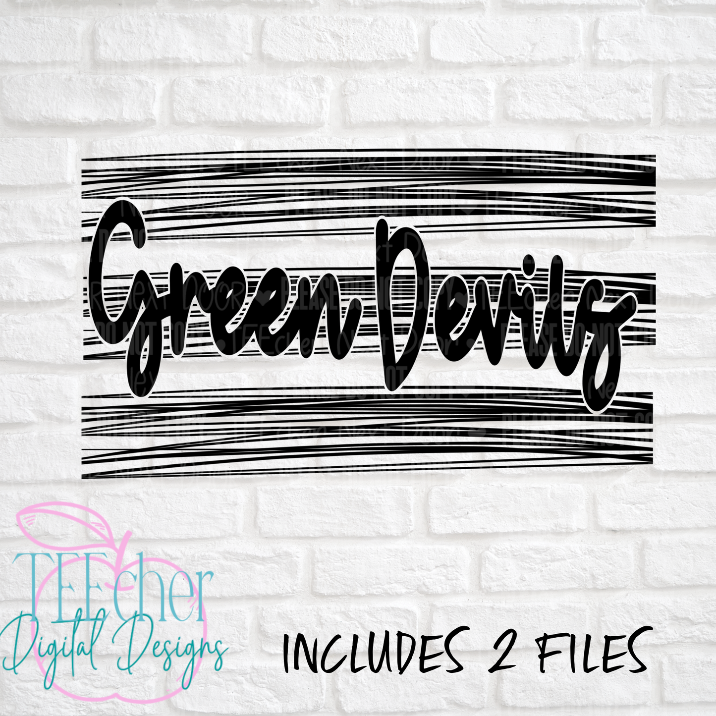 Green Devils Scribbles PNG