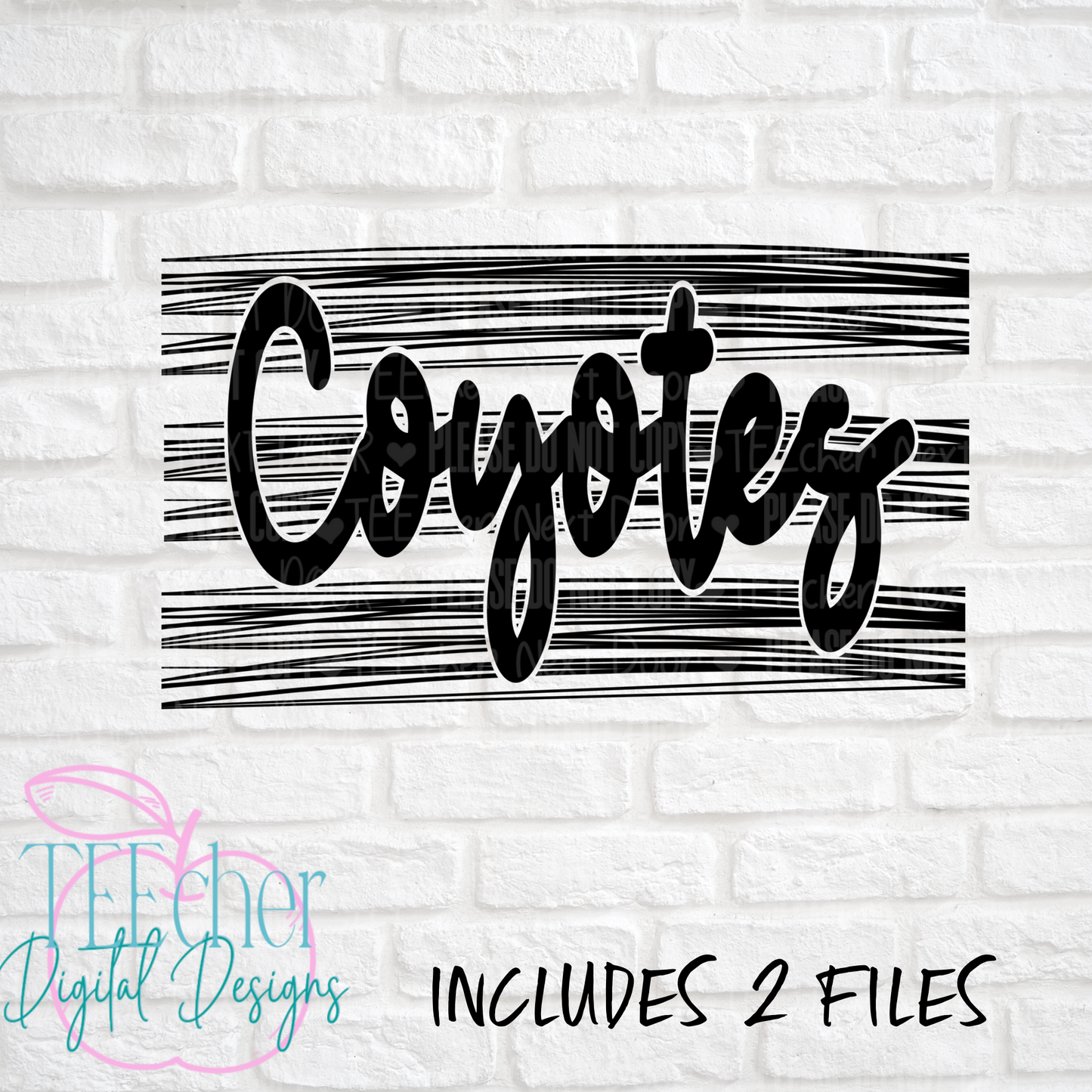 Coyotes Scribbles PNG