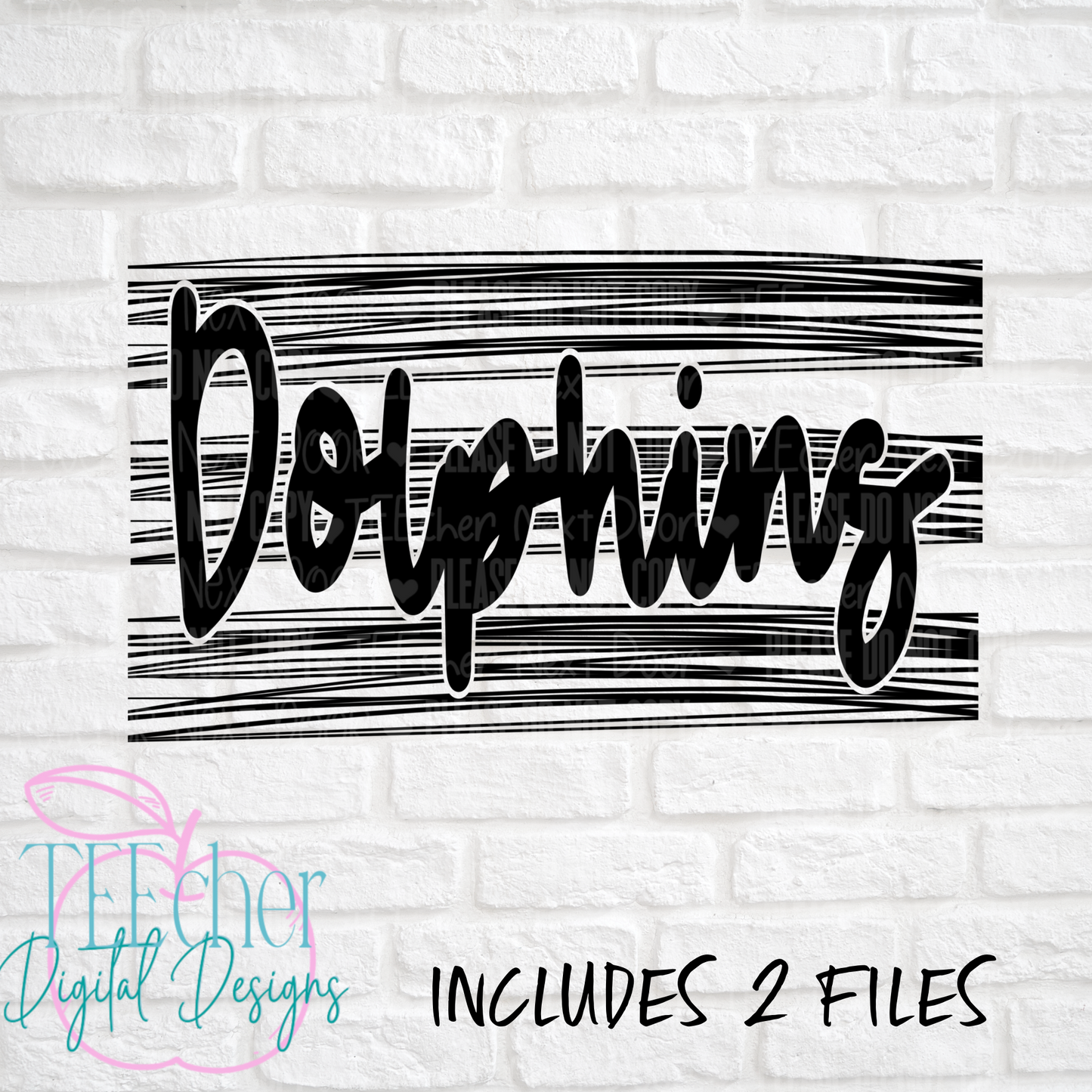 Dolphins Scribbles PNG