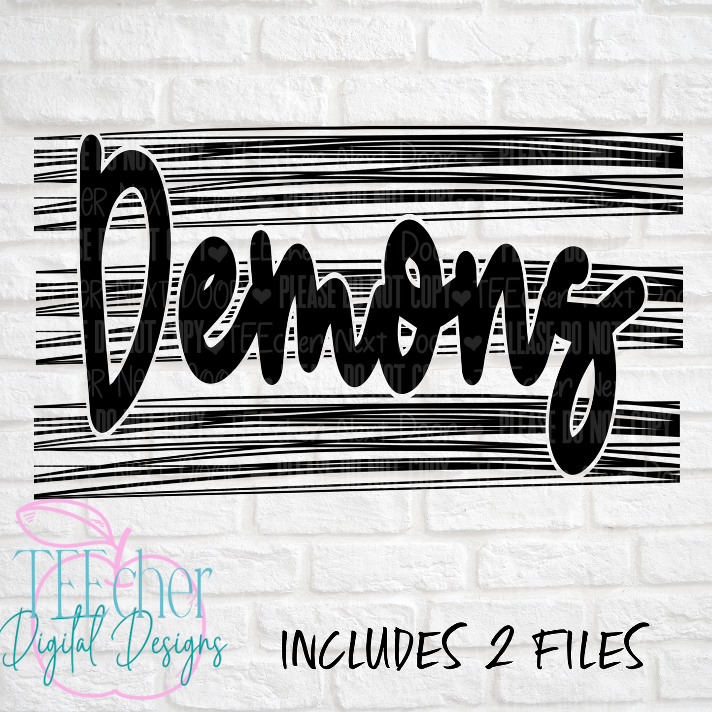 Demons Scribbles PNG