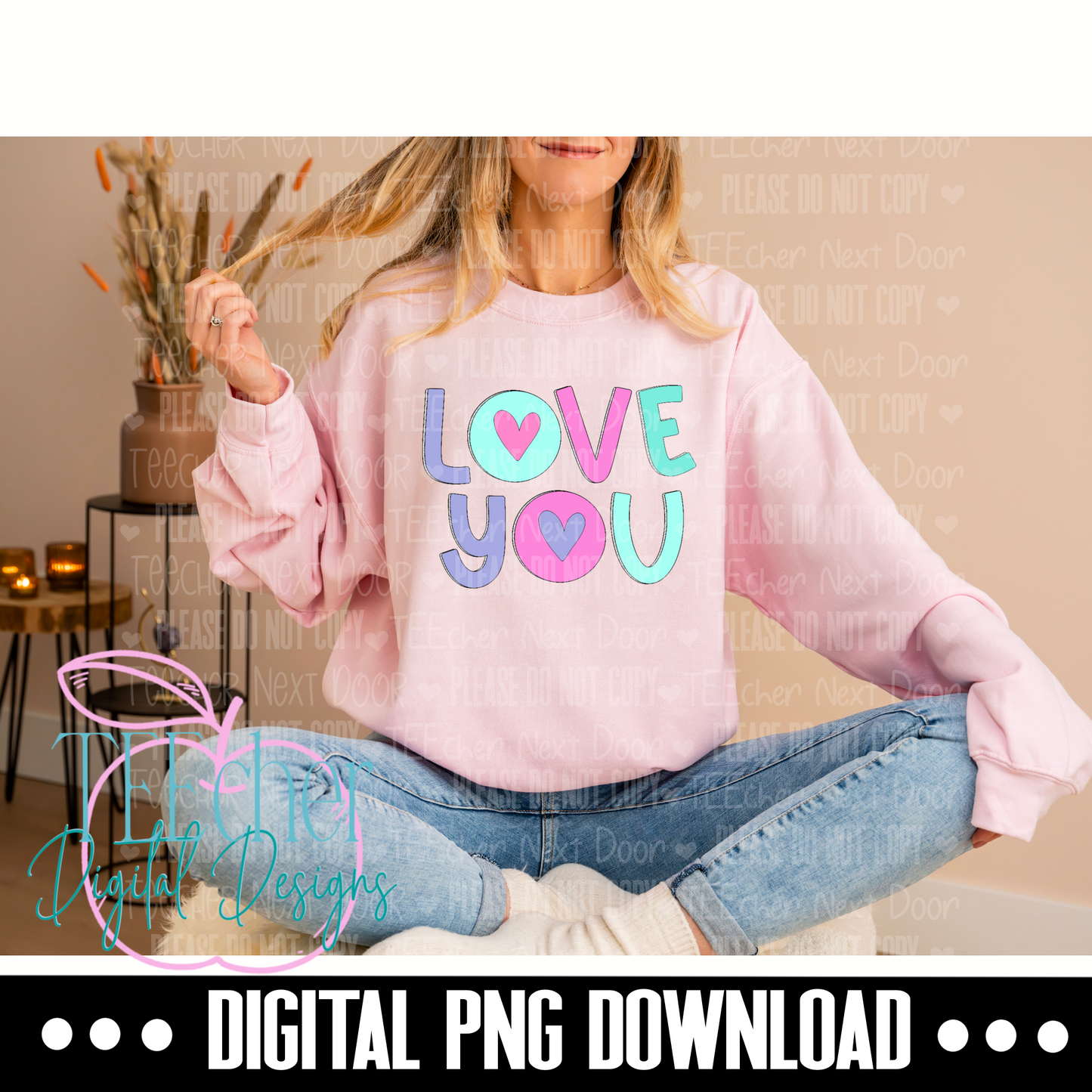 Love you Valentine PNG
