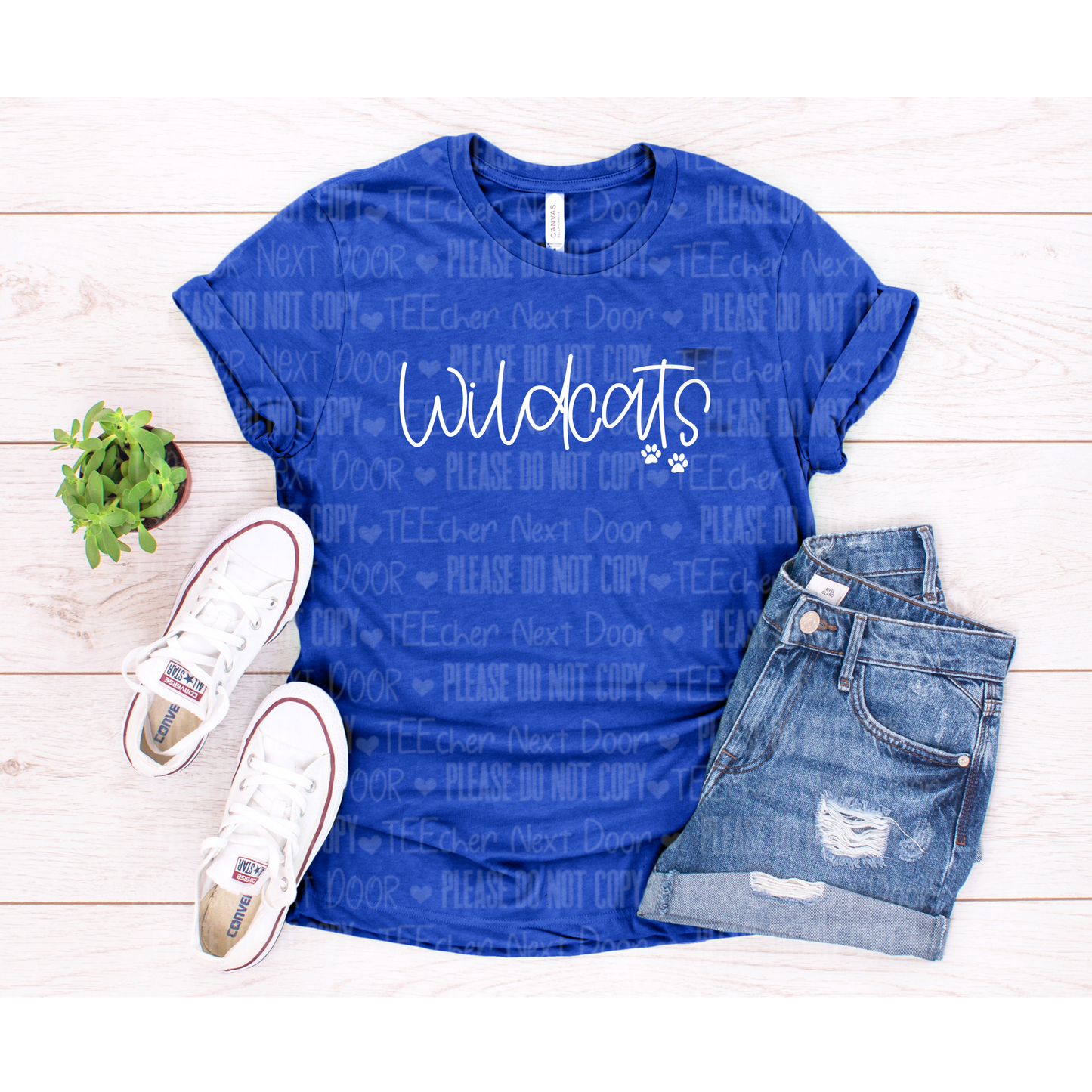 Wildcat Paws Screen Print Transfer