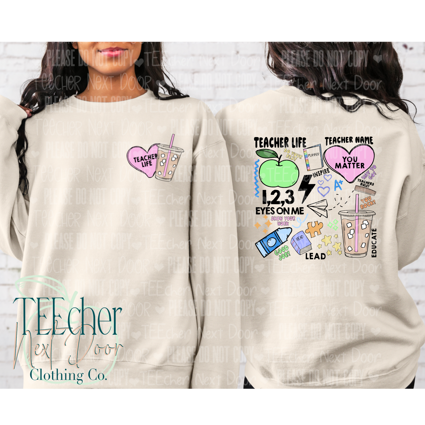 Teacher Collage DTF