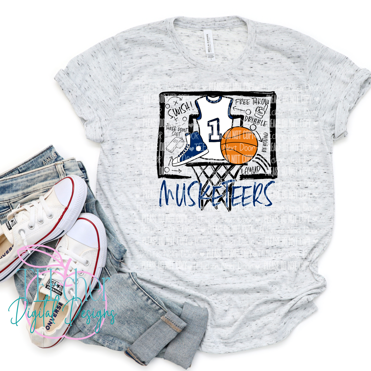 Musketeers Backboard Collage Sublimation Transfer