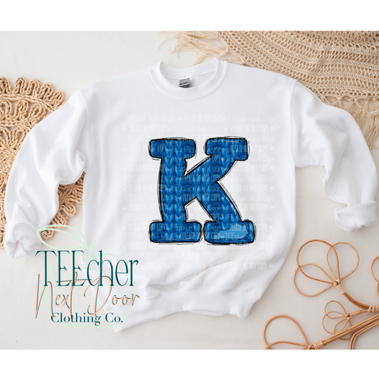 Blue Kentucky Sweater Sublimation Transfer